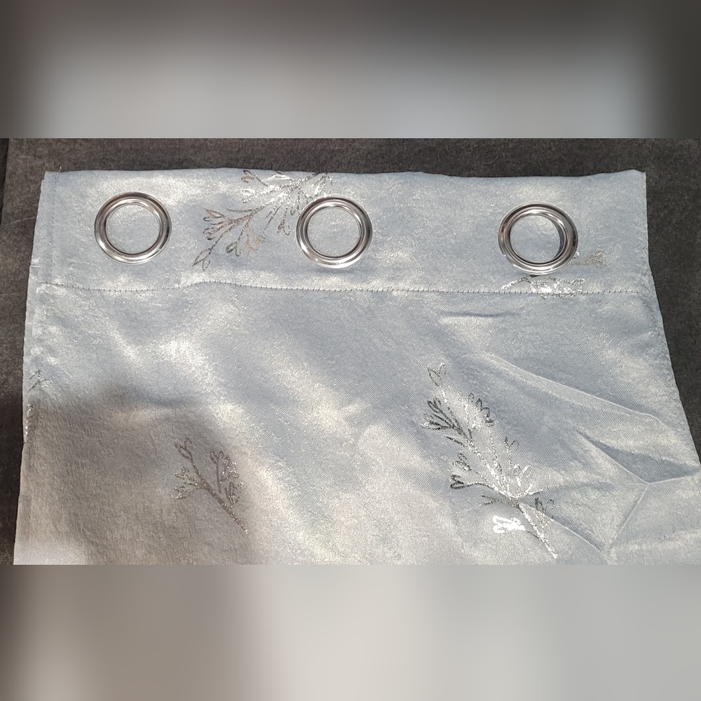 Silver Partially Blackout Window Drapes